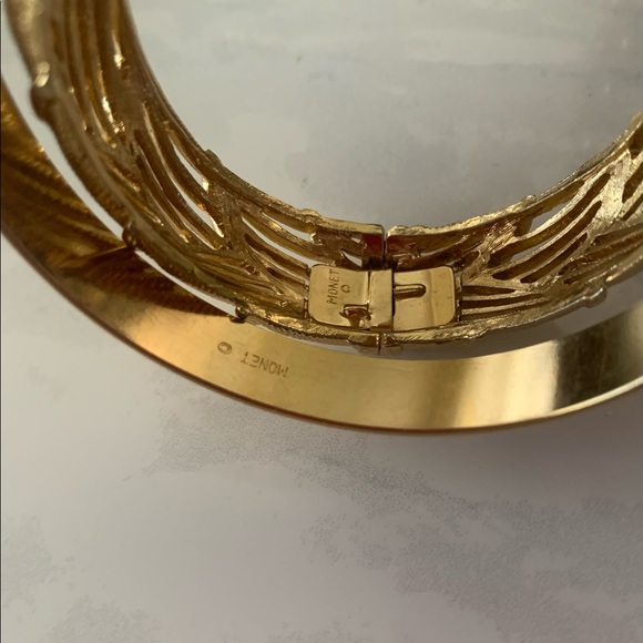 Gold bangles by Monet - Picture 4 of 10